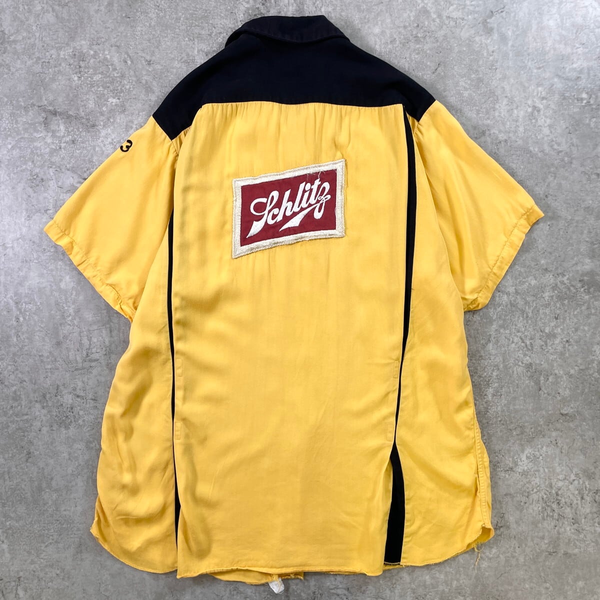 50~60年代 Service Bowling Shirt 開襟 ボウリングシャツ メンズL相当