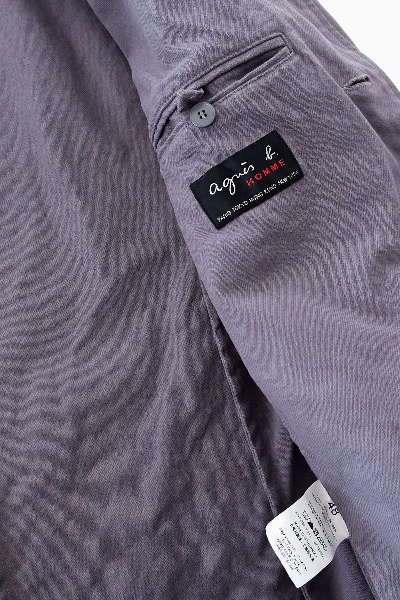 希少リトアニア製】90s agnès b. homme COTTON MILITARY JACKET | Reben