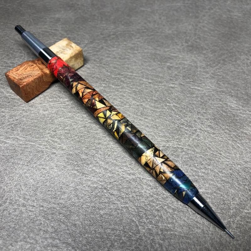Steef & Co ステンドグラスウッド シャープペン（Steef&Co PG5カスタム  