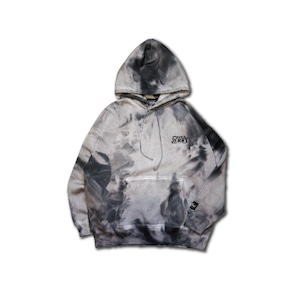 TIEDYE HOODIE BLACK×WHITE