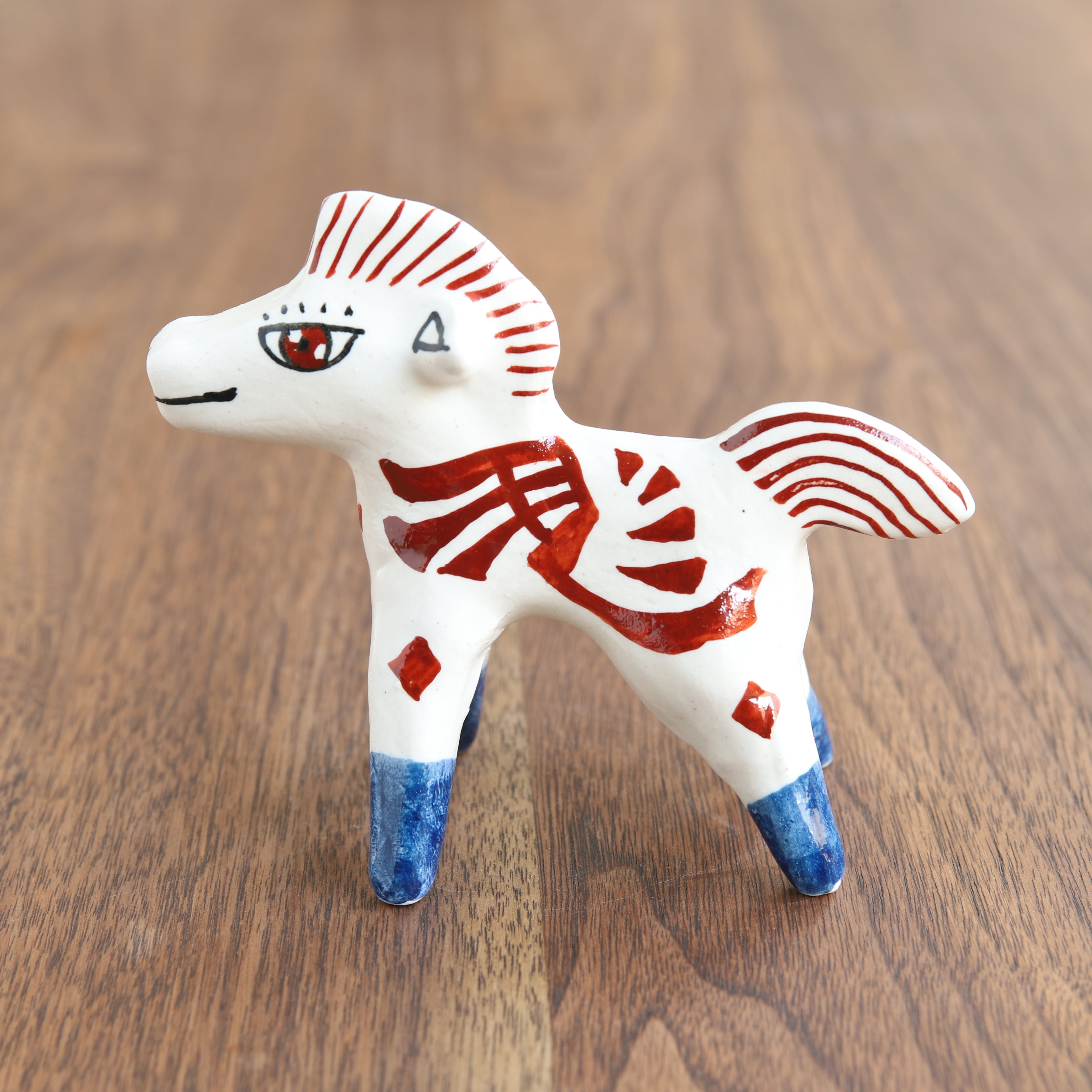 山口祥治 干支フィギュア 午(ウマ)「ウマジャロウ UJ-43」 工房:喜鶴製陶(有田焼)