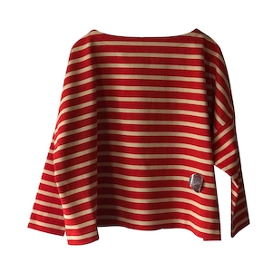 BMB -Orange×Beige〖Traditional Weatherwear〗ビッグマリンボートネックシャツ トラディショナルウェザーウエア