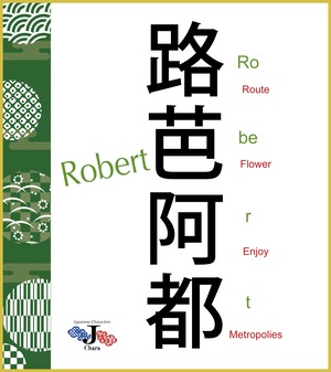 外国人名漢字ネーム 色紙（緑） Name Logo Standard