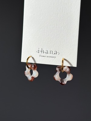 flower motif accessory 【brown flower】