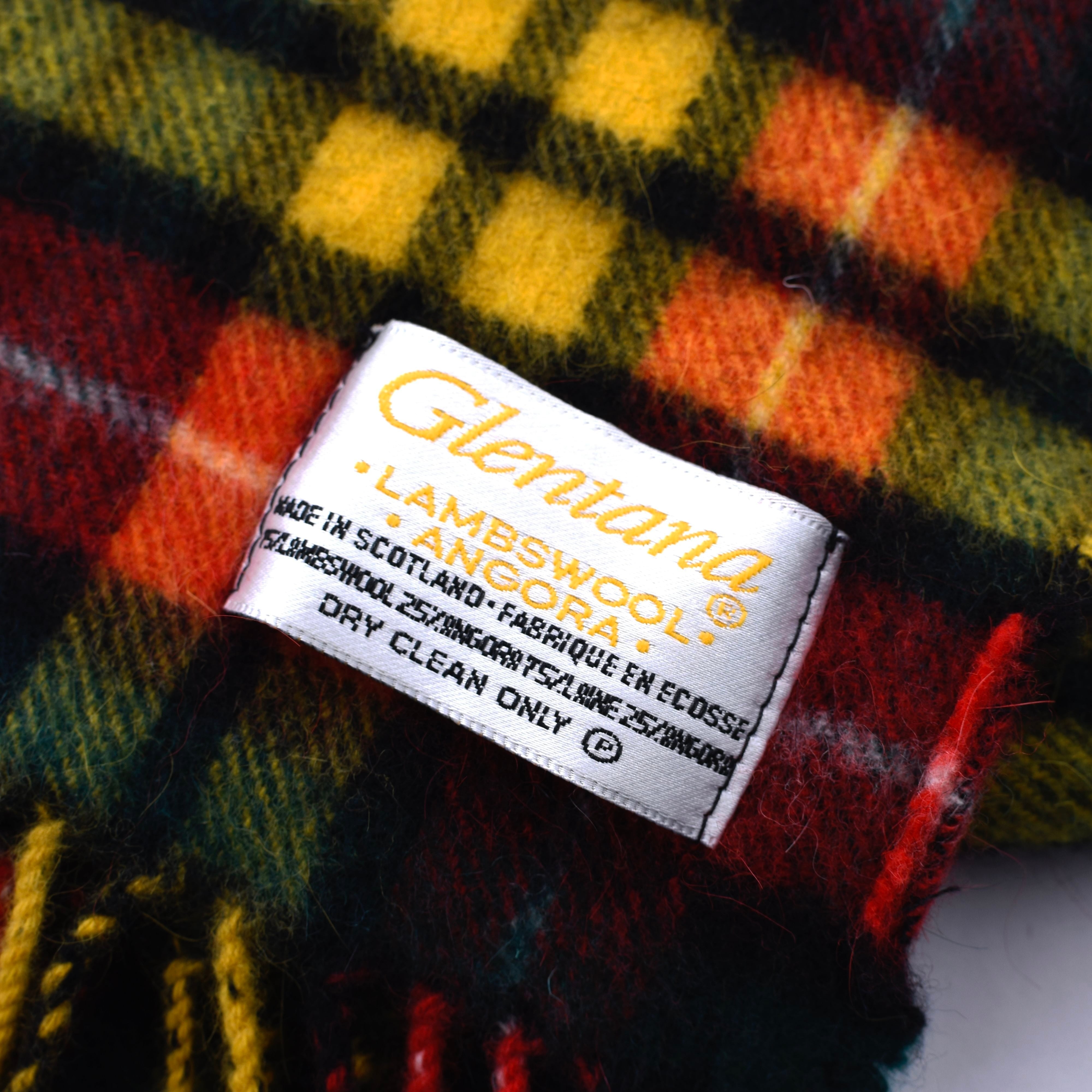 Made in Scotland Glentana check stole | 古着屋 grin days memory