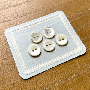 シェルボタン　シンプル　12mm　5個