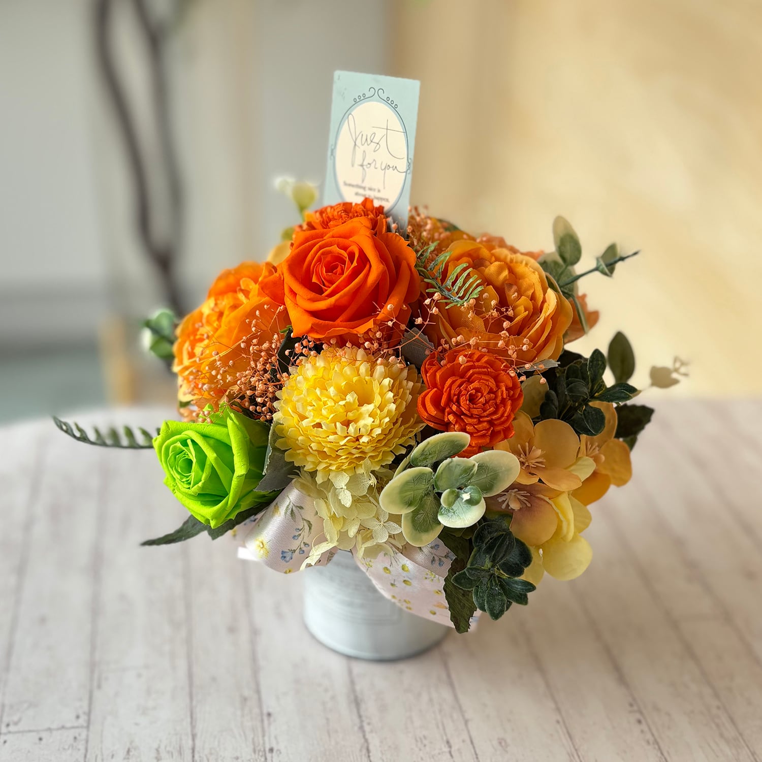 枯れない花の贈り物|プリザーブドフラワー ギフト|No.4|色鮮やか