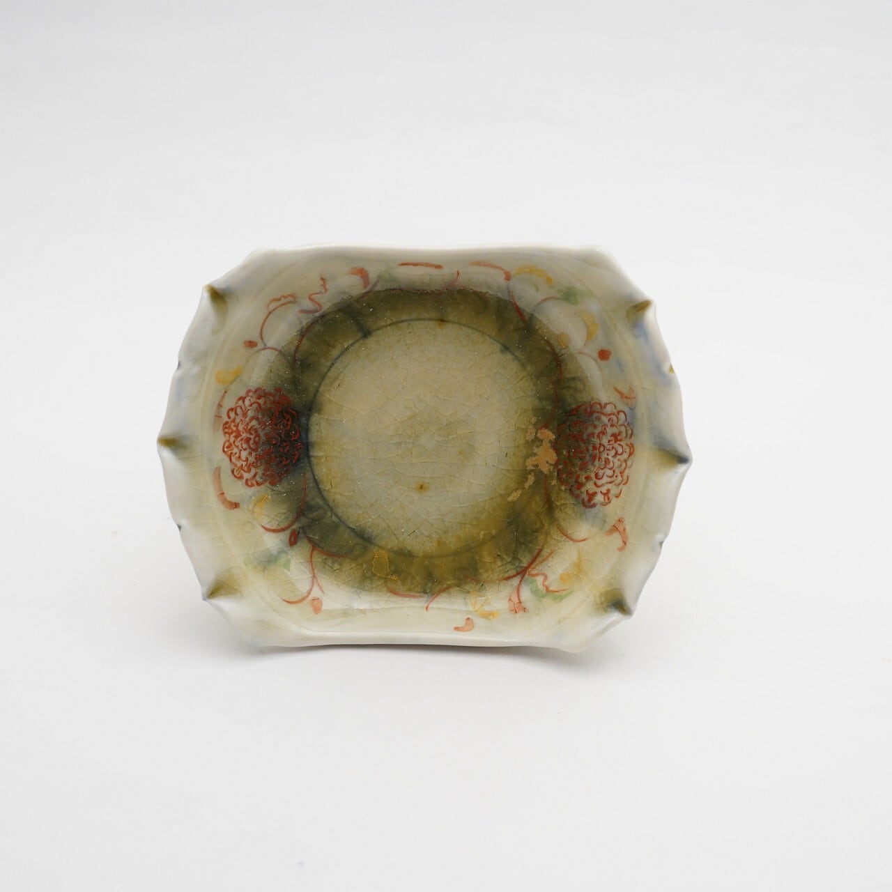 【ヤマカワミユキ】稜花皿 色絵小花 YA05-A