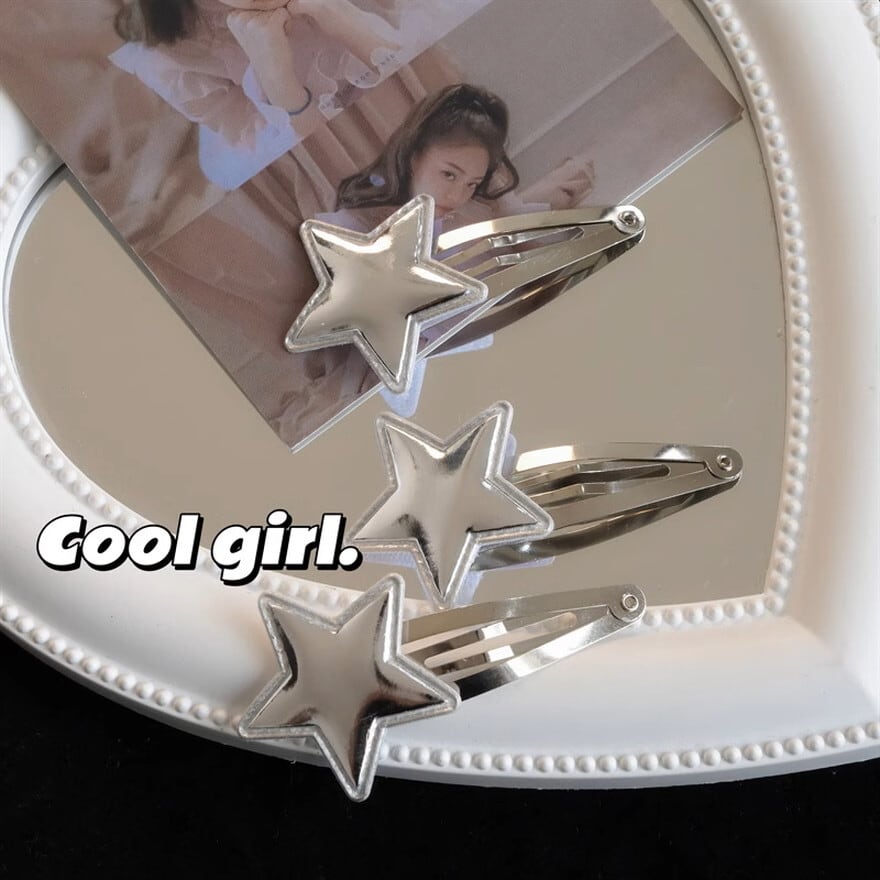 サブカル 服 地雷系 通販 アクセサリー 五芒星 ヘアピン 髪留めパンク JKロリータ