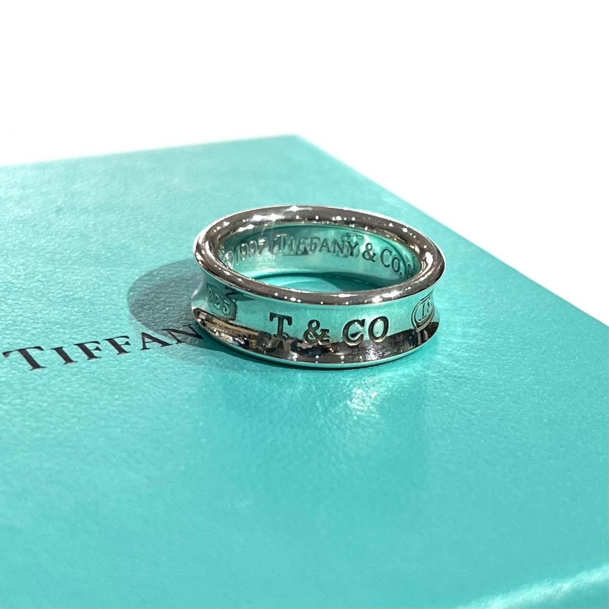 TIFFANY&CO】【15号】1970 ティファニーナローデザインシルバーリング 