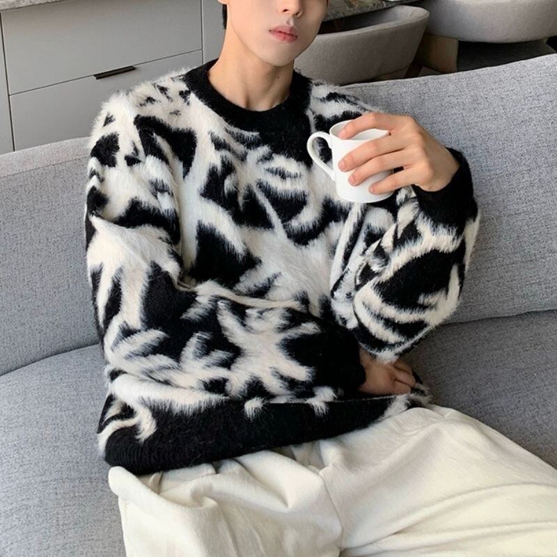 バイカラールーズセーター C10613