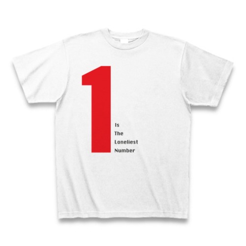 three dog night「One Is The Loneliest Number」タイポグラフィTシャツA