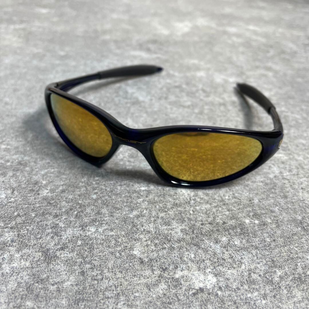 90s 00s USA製OAKLEY Eye Jacket サングラス 青