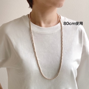 silver necklace  SMN5 ネックレス45cm50cm60cm80cm