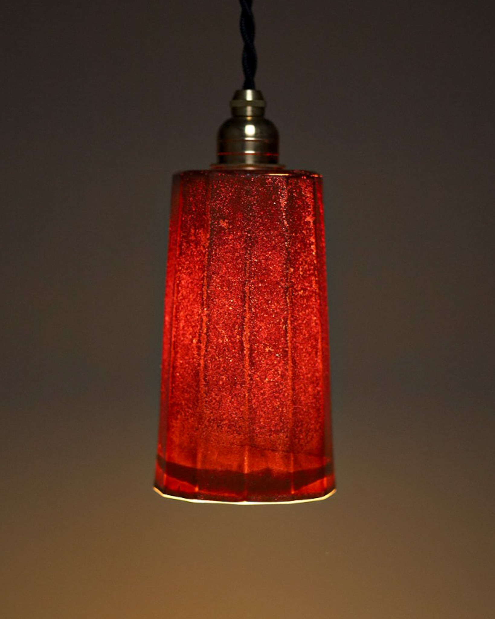 kaleido flute pendant light -ancient red- | ART BIRTH CERAMICS