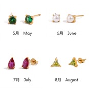 501P　カラーストーンピアス