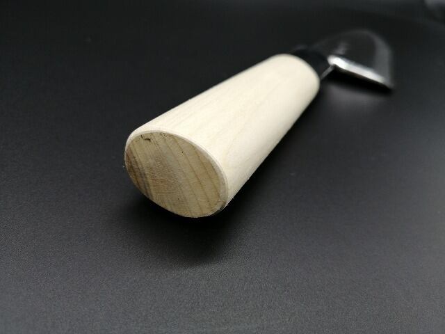 出刃 白鋼 本霞砥 水牛柄 150mm(Deba Knife White Steel