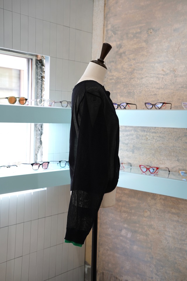 CYOI SUKE BICOLOR KINT CARDIGAN