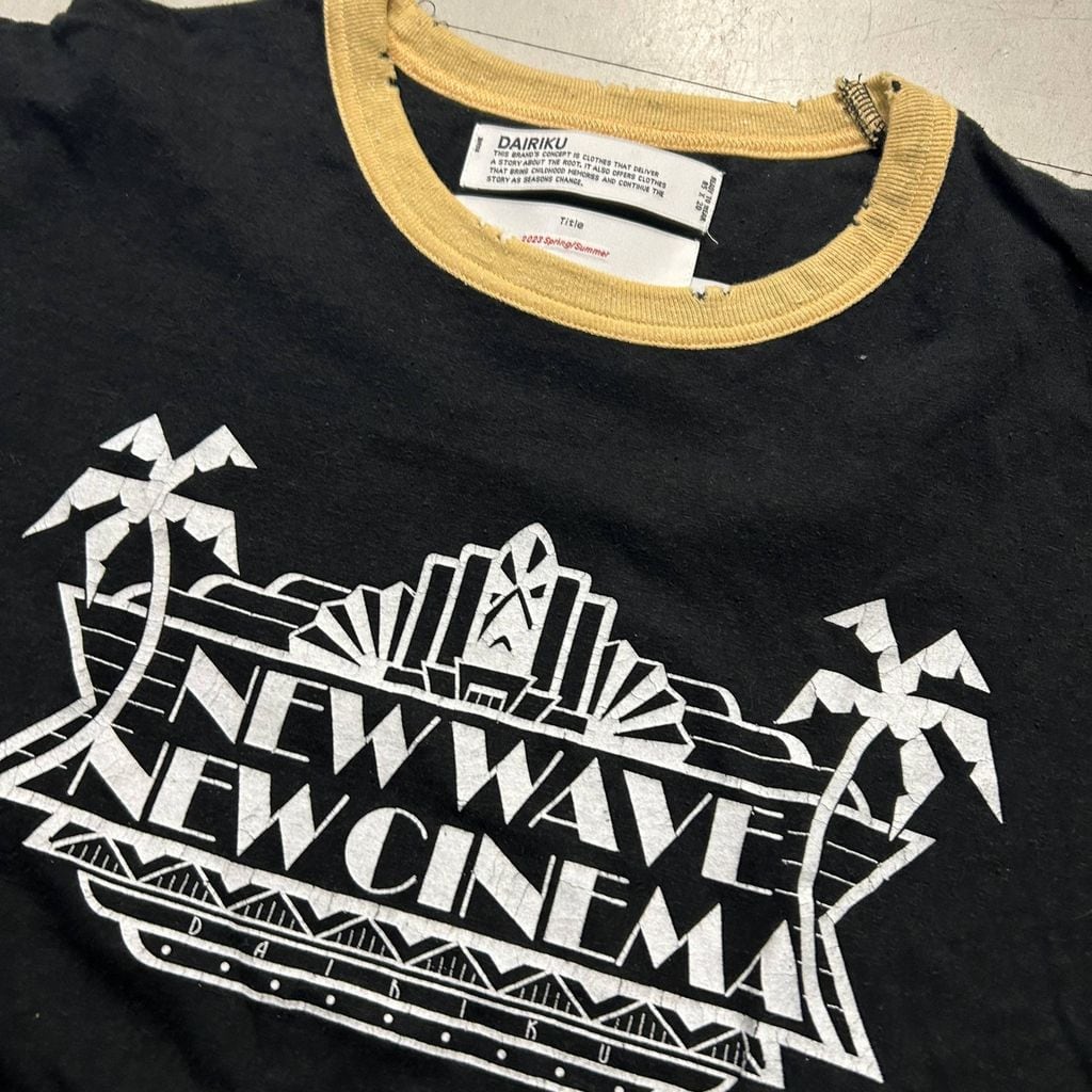DAIRIKU ダイリク 23SS New Trim Tee 半袖Tシャツ 23SS C-4 ブラック