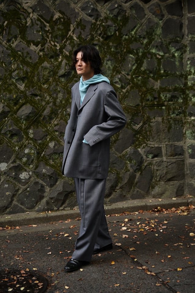 BISOWN / MIDDLEWOOL 3BUTTON LOOSEJACKET (Gray×Blue)