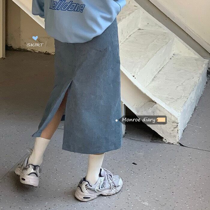 ウェストスカート ウィンターセーター オータムコーデュロイAライン 秋物 冬物 モンロー38096434539