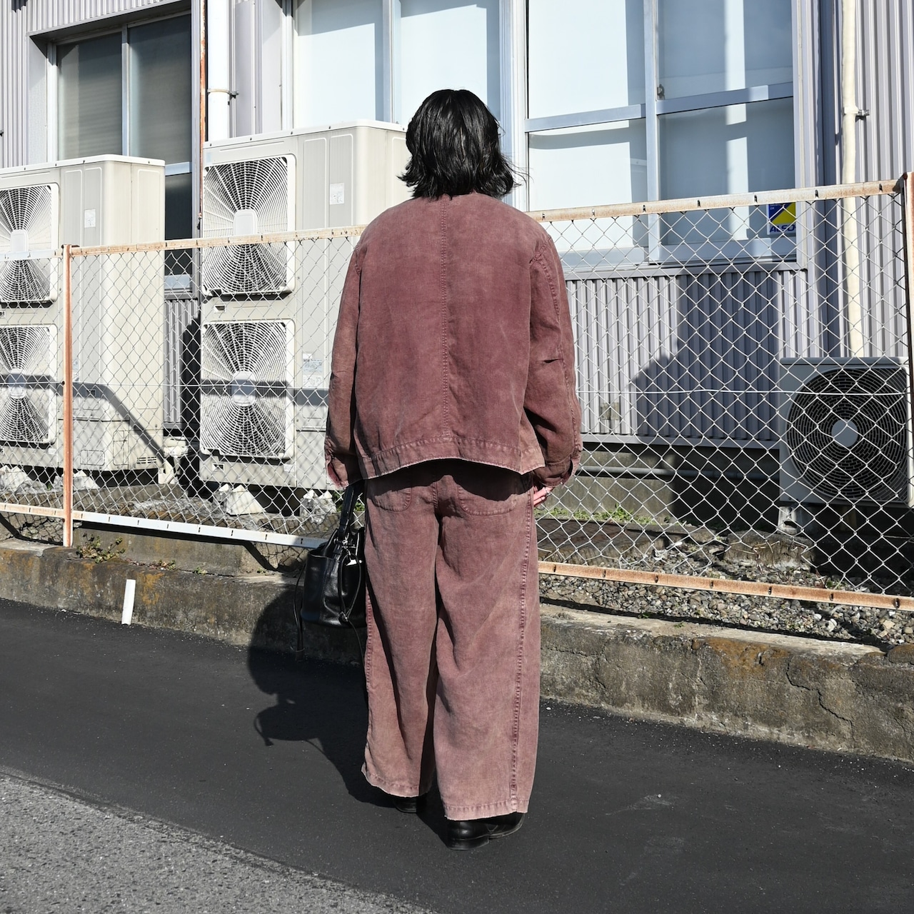 ANACHRONORM / FADED SULFUR DYED LINEN UTILITY JACKET