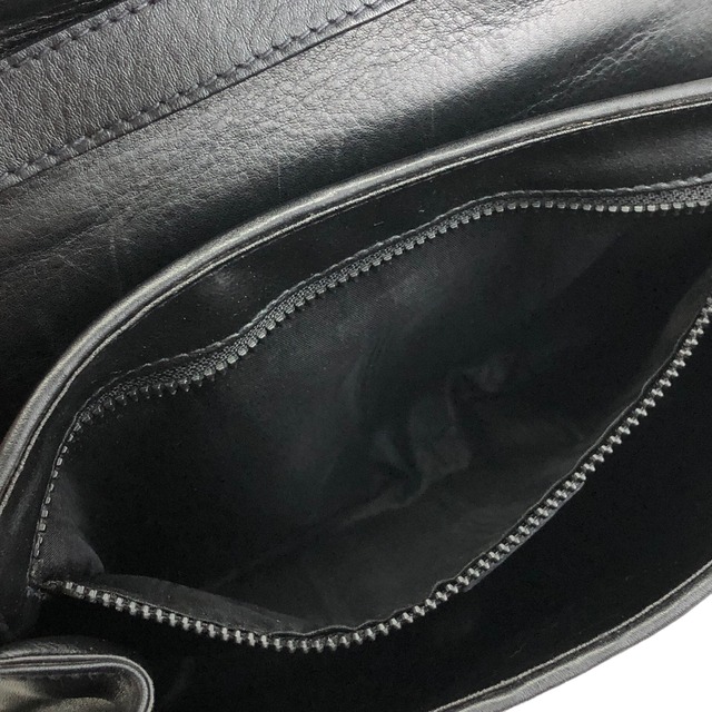 CELINE セリーヌ ガンチーニ レザー バイアステッチ ショルダーバッグ ブラック vintage ヴィンテージ オールド vye2ua