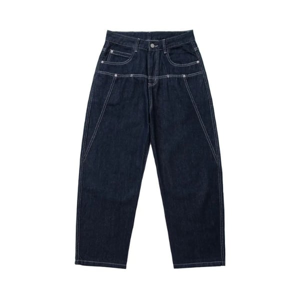 Wide silhouette denim pants C4026