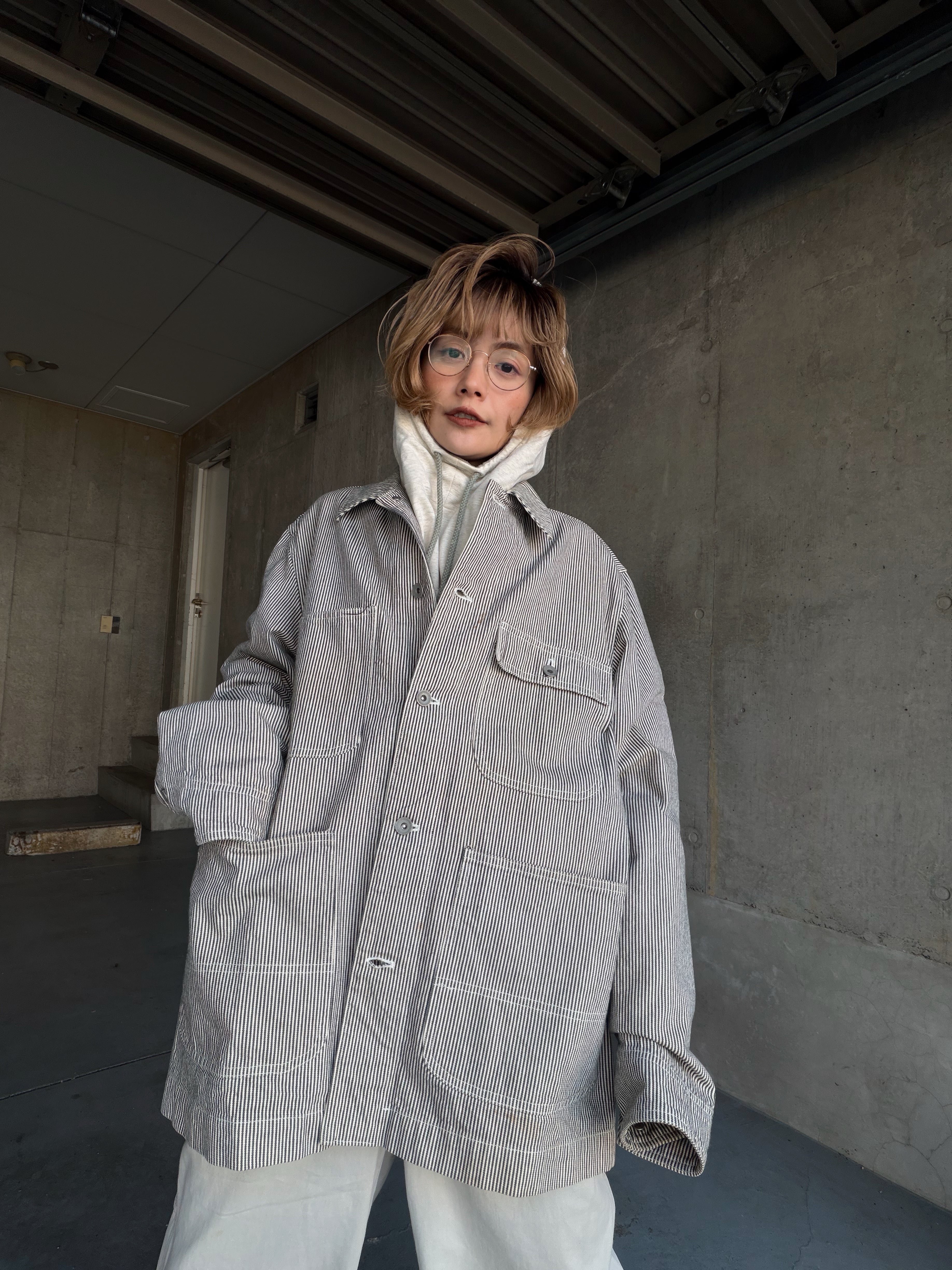 (OT249)00's QUIK SILVER hickory coveralls