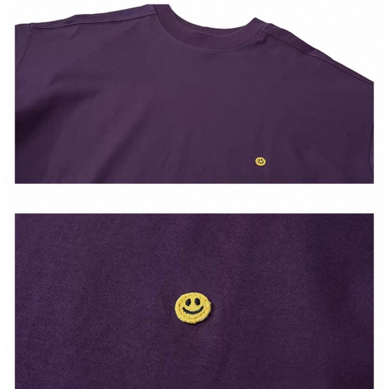 Smiley patch long sleeve tee 1053 - 17