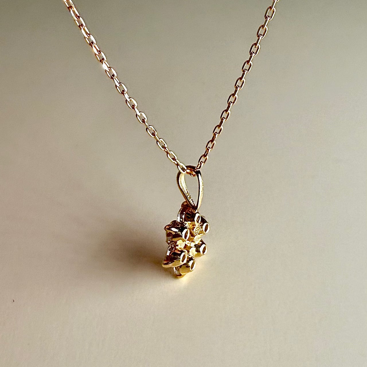 ダイヤモンド ペンダント 0.25ct K18イエローゴールド チェカ 鑑別書付