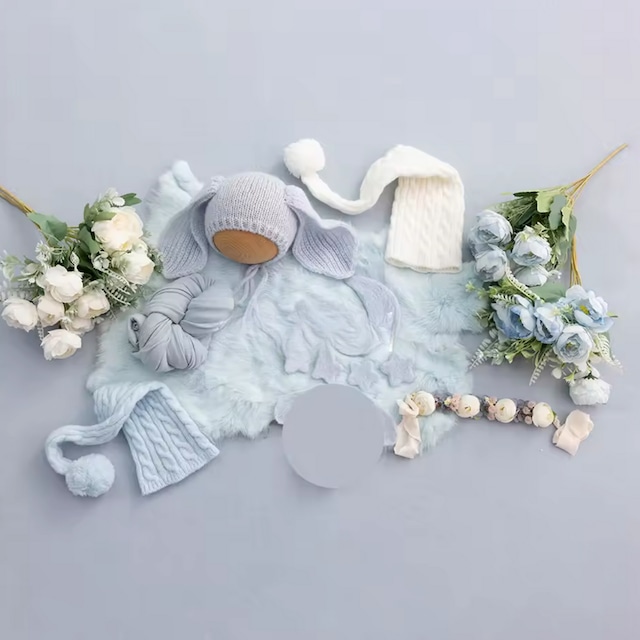 パステルブルー♡サマーコーデセット♡ニューボーンフォト