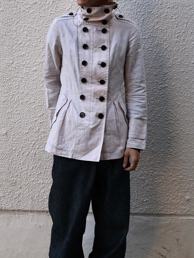 【burberry】multi button high neck jacket