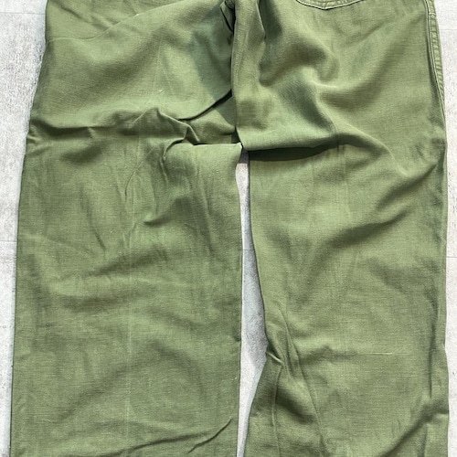 60s アメリカ軍 実物 OG-107 ベイカーパンツ 32/31 詳細写真12