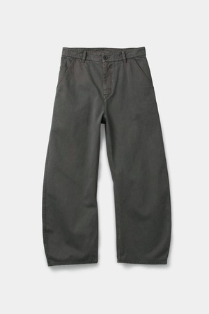 [COOR] Moleskin High Waist Curve Pants (Washed Charcoal) 正規品 韓国ブランド 韓国通販 韓国代行 韓国ファッション クール クーア クアー 日本 店舗