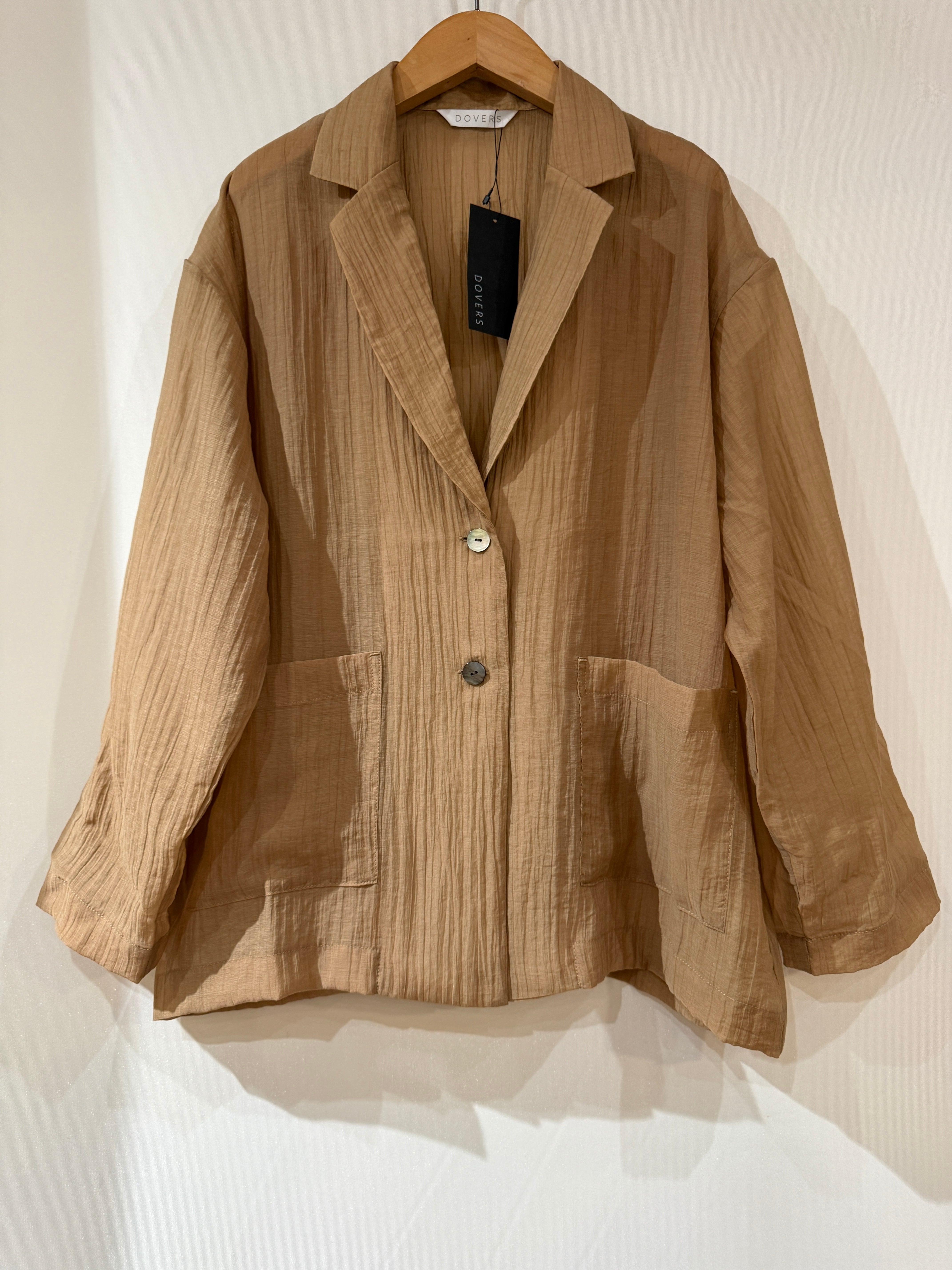 新品 theory luxe カシミヤ コットン テーラードジャケット ベージュ セール】 【THE SHACKET】カシミヤライクコットン ジャケット