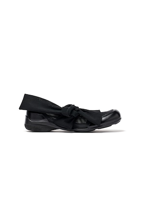 [OPEN YY] MESH RIBBON BALLET FLATS, BLACK 正規品 韓国ブランド 韓国通販 韓国代行 韓国ファッション オープン ワイワイ 日本 店舗