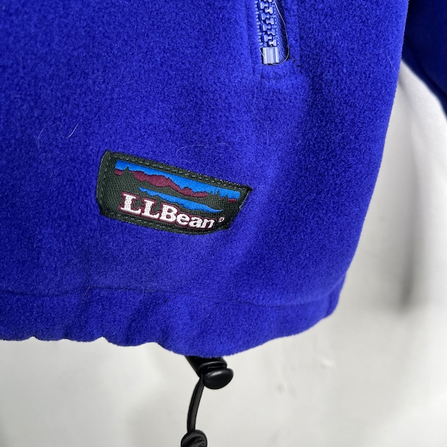 『送料無料』美品　80s USA製LLbean フリースジャケット　山タグ　WINDBLOC