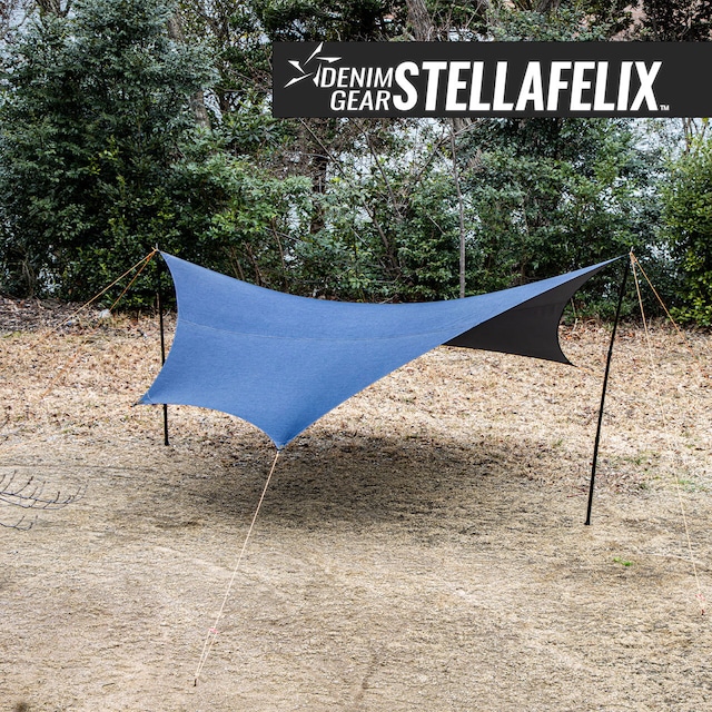 【 STELLA CANOPY（PRIMARY） 】デニムタープ　Denim tarp