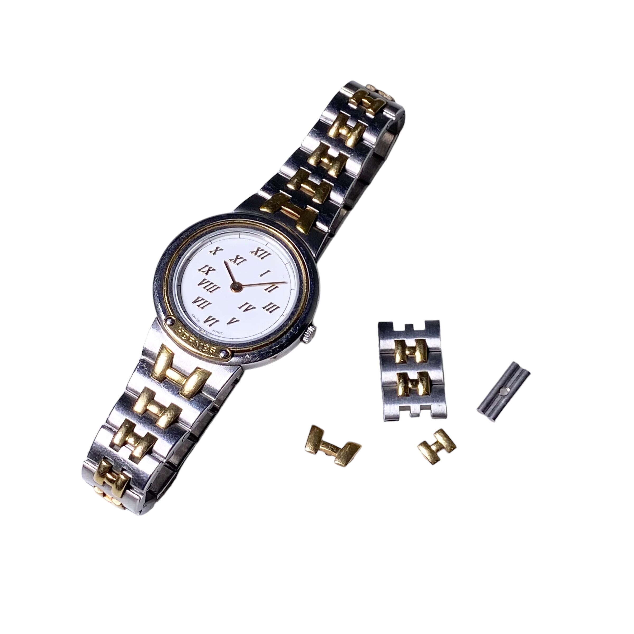 vintage HERMES lady's quartz watch “Meteore” | NOIR ONLINE