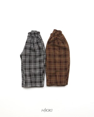 HIKIKI［取寄］mogic check pants 26winter