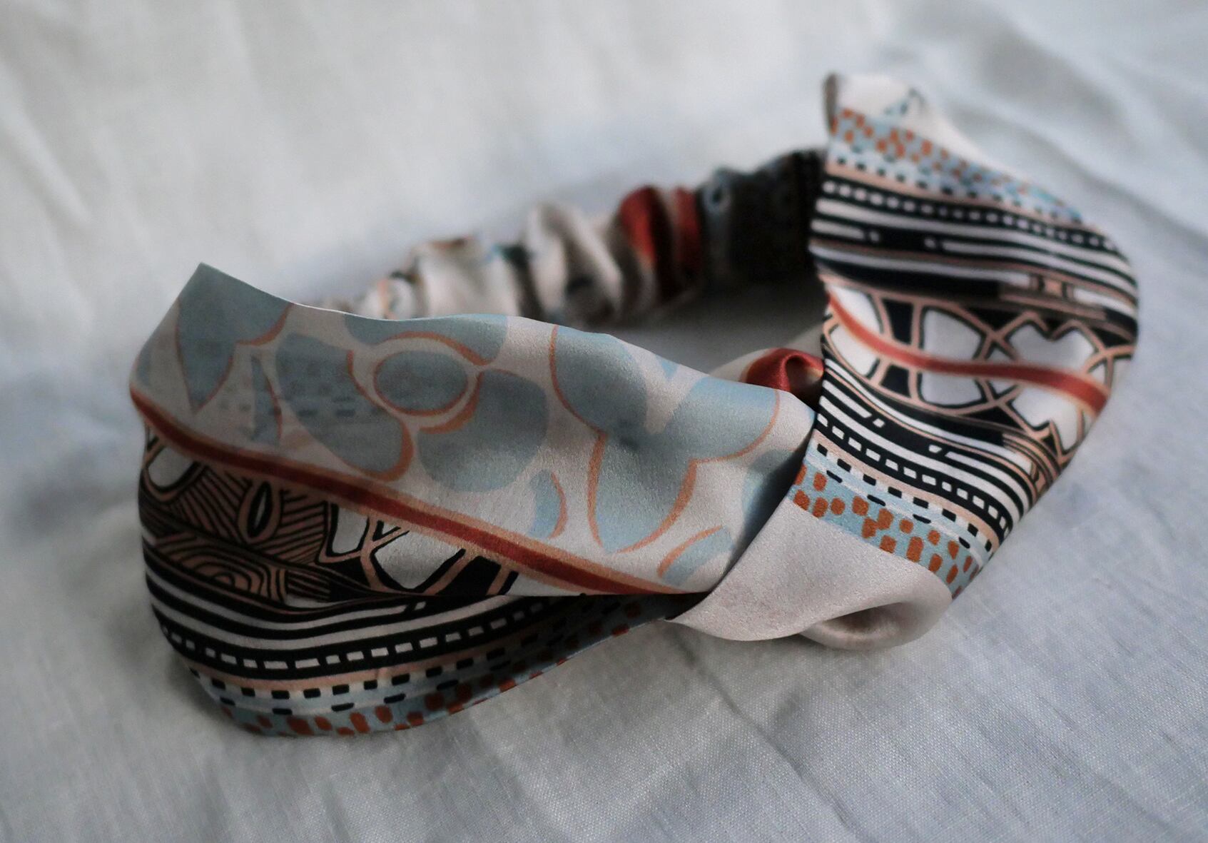 silk cross turban .no1