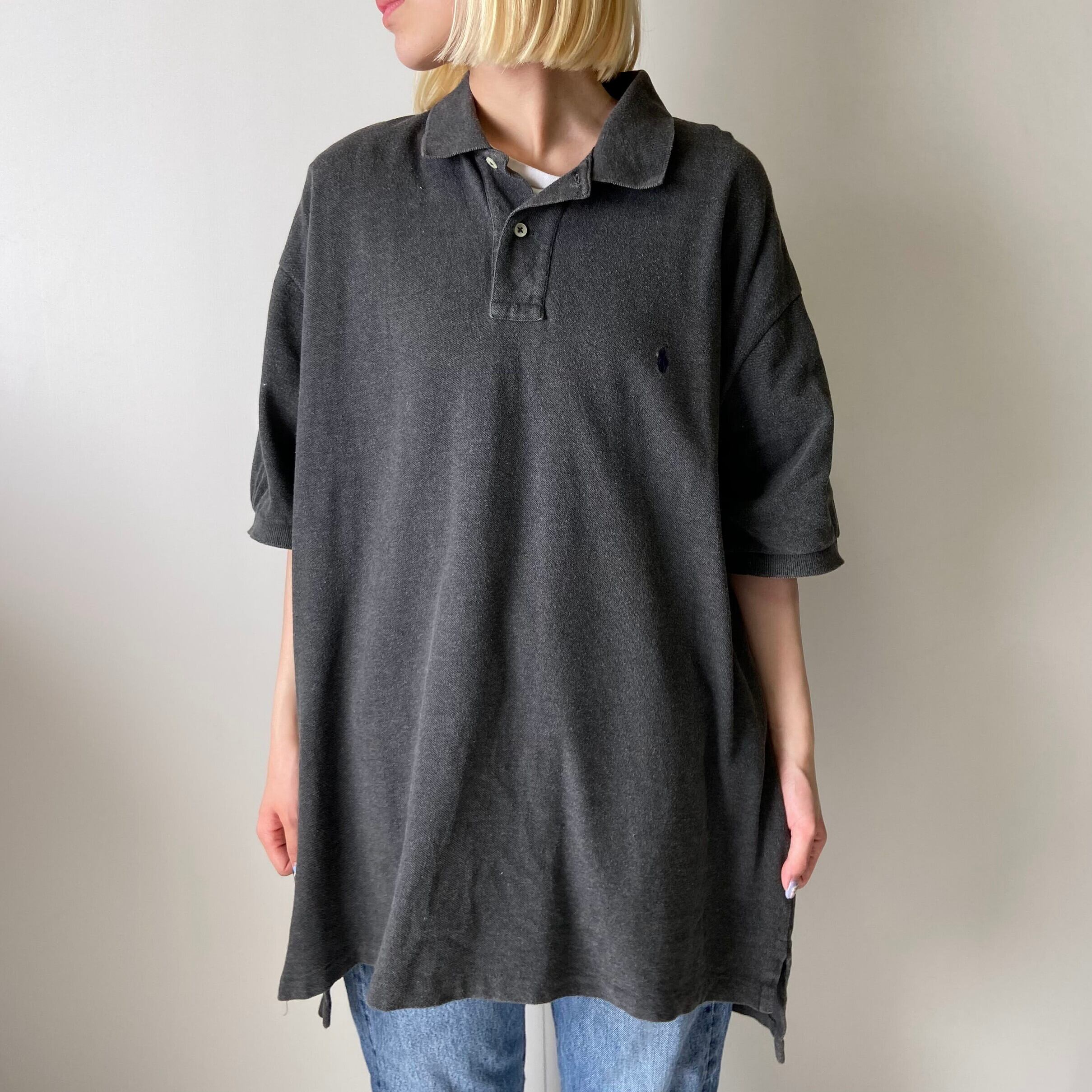 新入荷sale対象外 Polo By Ralph Lauren ポロバイラルフローレン 鹿の子 ポロシャツ メンズxl 古着 ワンポイントロゴ刺繍 グレー ポロシャツ Nw27 Cave 古着屋 公式 古着通販サイト