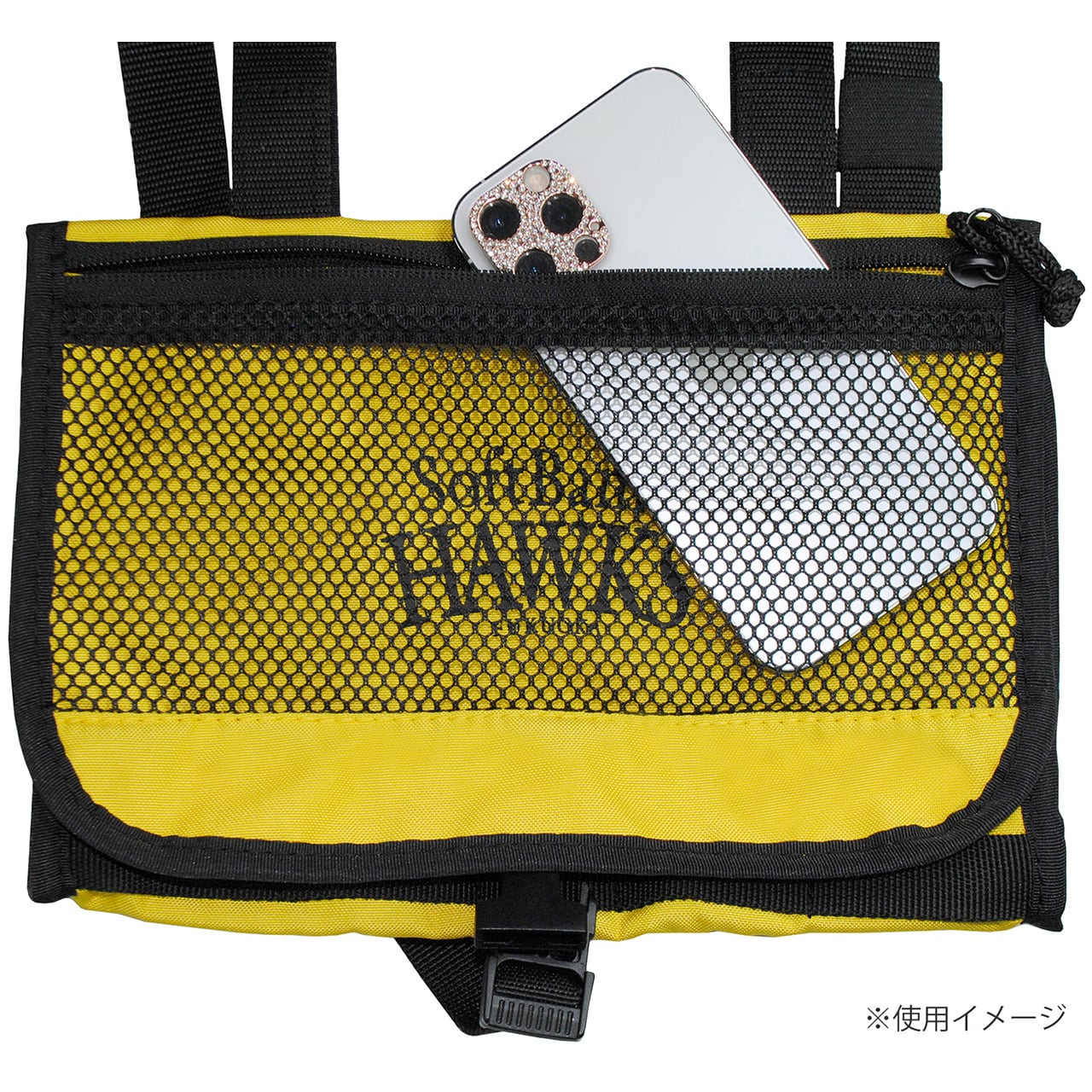 ソフトバンクホークス　イスパック　新品 福岡ソフトバンクホークス サコッシュ SBSC-5438 | LEZAX公式