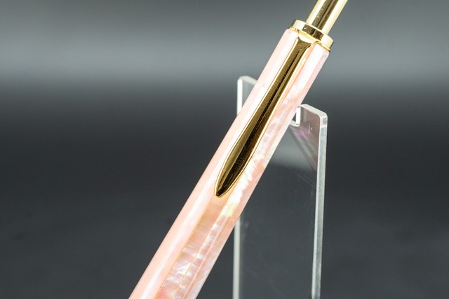 【海洋の宝石】 ピンクアバロン 細軸 gold MP