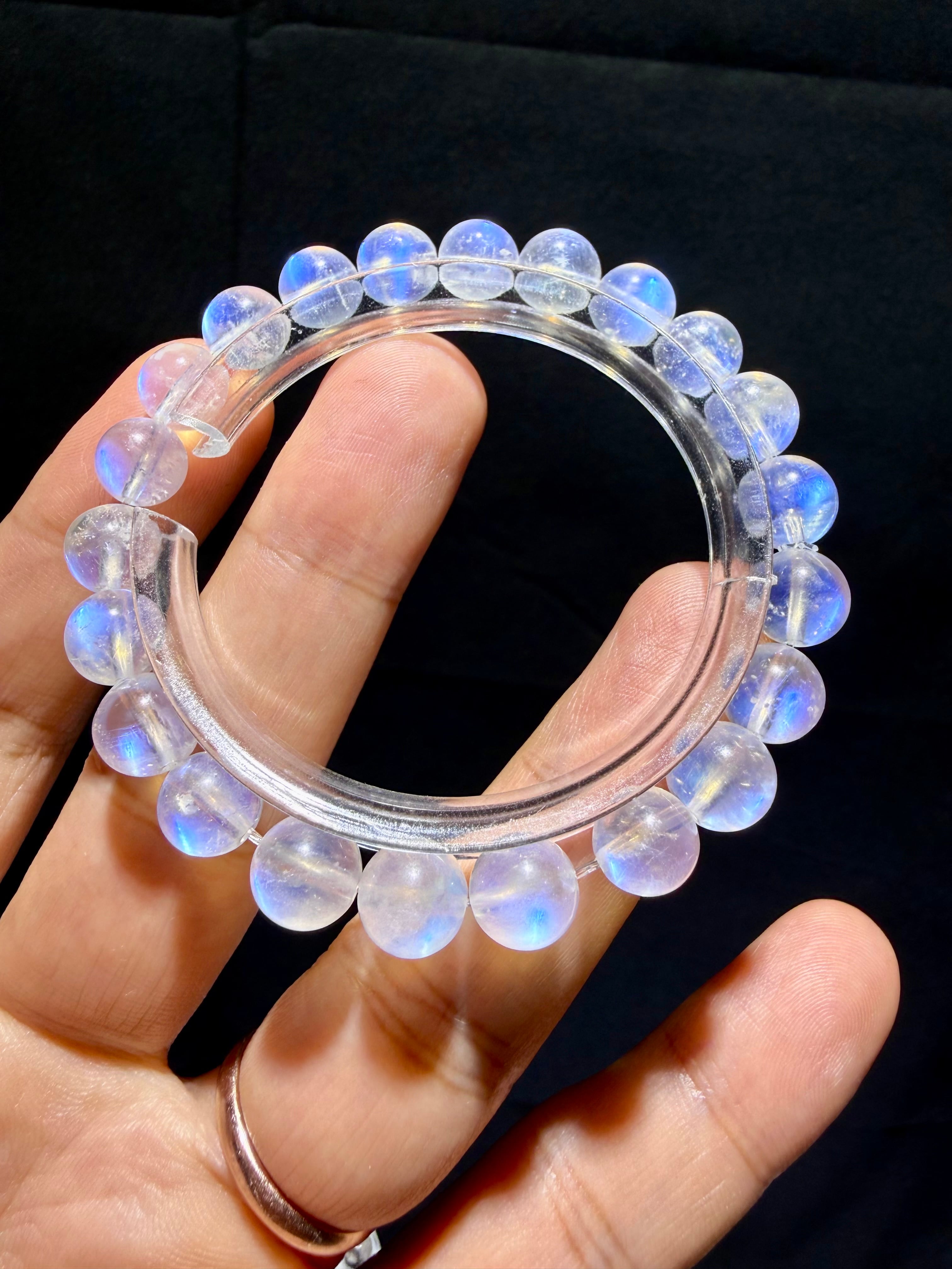新入荷 紫リビアングラス ブレスレット 11.8mm（鑑別可能） | ルチル