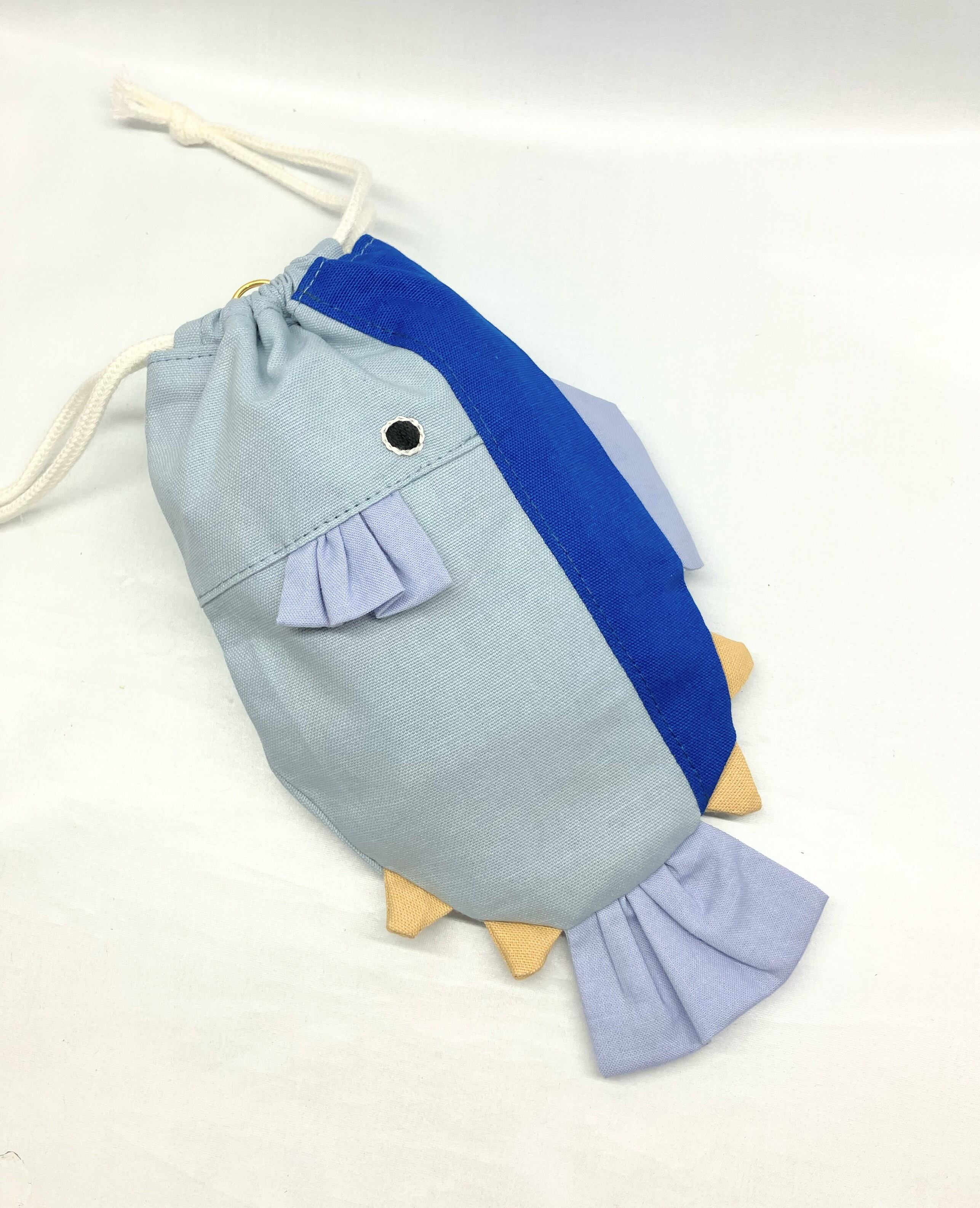 まぐろ 巾着ポーチ｜とりさん工房ーかわいいハンドメイドポーチ