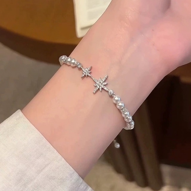 シルバーパールブレスレット