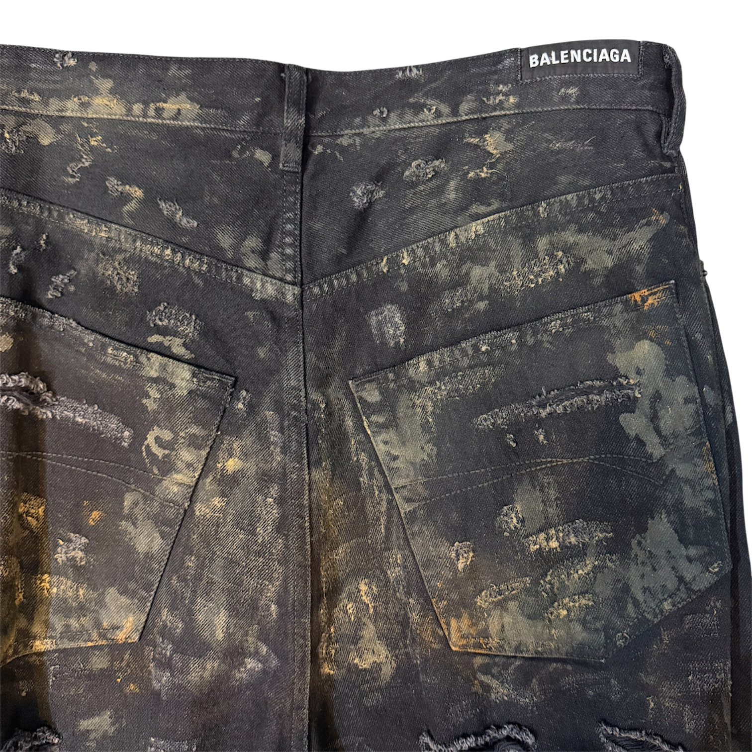 BALENCIAGA 23SS Super Destroyed Baggy Pants