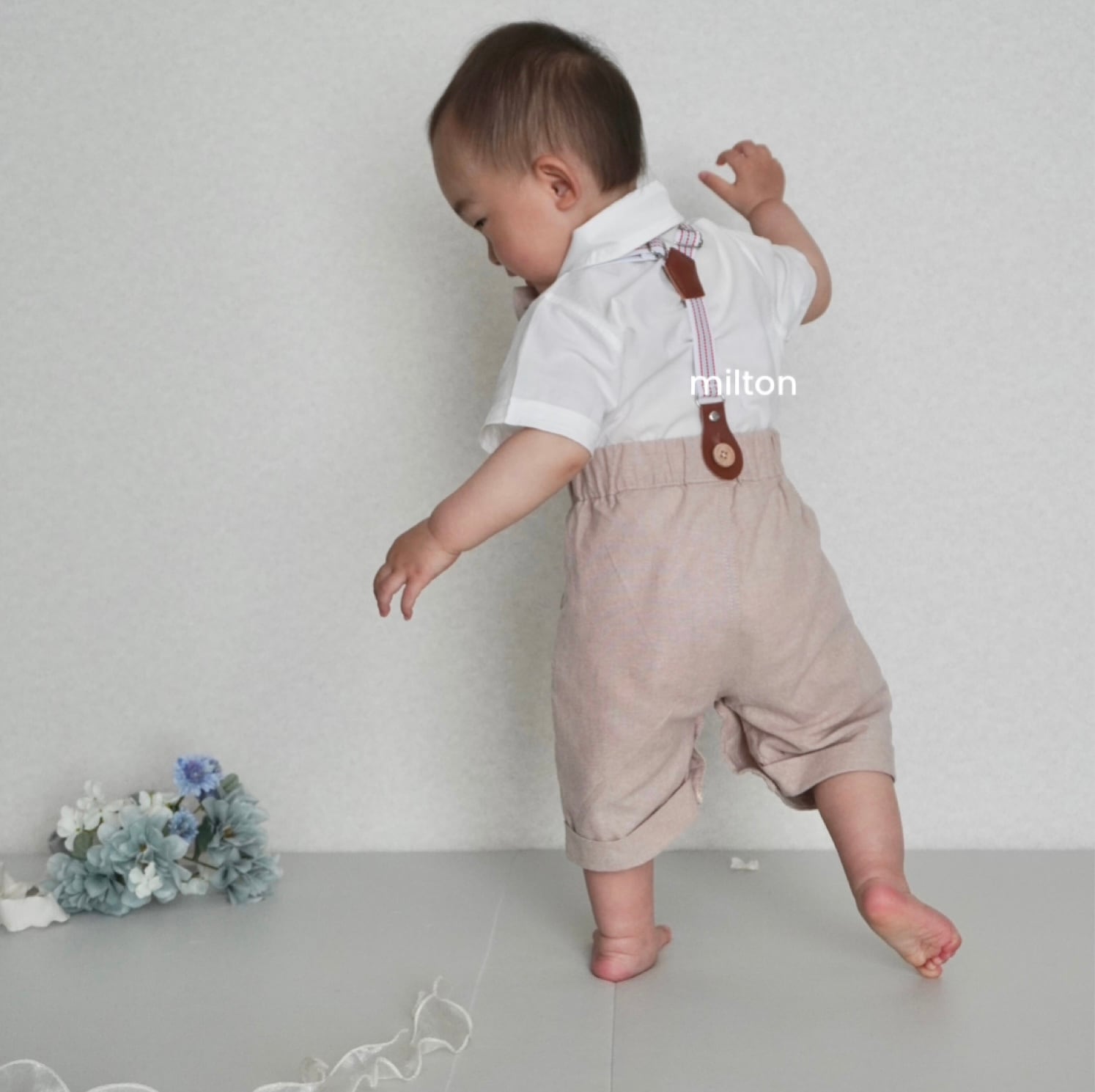 ミルクティーセットアップ】73 80 cm 0歳 6ヶ月 1歳 2歳 3歳 4歳